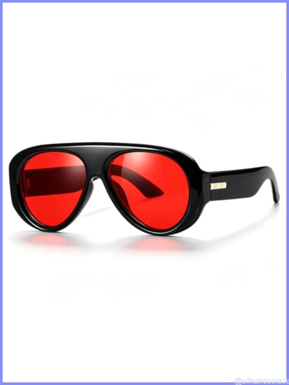 Oversized Retro Aviator Sunglasses UV400 Full-Frame Unisex